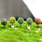 3 PCS albero artificiale in miniatura giardino la decorazione domestica, colore casuale di consegna
