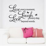 Live Love Butterfly Rumor Sticker muro rimovibile