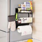 Livelli cucina doppio frigorifero magnetico supporto della cremagliera di immagazzinaggio