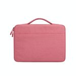 Borsa per laptop impermeabile in tessuto Oxford per laptop da 15,6 pollici, con tracolla per trolley (rosa)