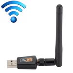 Adattatore WIFI USB dual band da 600 Mbps 2,4 GHz + 5 Hz con antenna