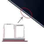 Vassoio scheda SIM + vassoio scheda micro SD per LG V40 ThinQ (rosso)