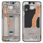 Piastra cornice cornice LCD alloggiamento anteriore per Xiaomi Redmi Note 8 Pro (versione doppia SIM) (bianco)