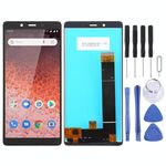 Schermo LCD TFT per Nokia 1 Plus con assemblaggio completo di digitalizzatore (nero)