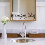 Bagno spogliatoio Decorazioni per la casa Rimovibile Murale Adesivo da parete murale, Dimensioni: 58x17cm