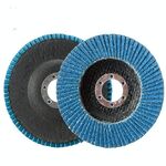10 PCS 75 Iron Cover Blue Sand Hundred Girante Zirconio Corindone Louver Strumento per smerigliare, dimensioni: 100 × 16MM