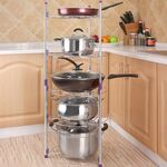 Portapentole da cucina multifunzione Pentola per zuppa wok a cinque strati Portapentole in acciaio inossidabile
