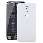 Coperchio posteriore della batteria con obiettivo della fotocamera per Nokia X6 (2018) / 6.1 Plus TA-1099 TA-1103 (bianco)