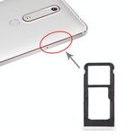 Vassoio scheda SIM + vassoio scheda SIM / vassoio scheda micro SD per Nokia 6.1 / 6 (2018) / TA-1043 TA-1045 TA-1050 TA-1054 TA-1068 (bianco)