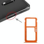 Vassoio scheda SIM + vassoio scheda SIM / vassoio scheda micro SD per Nokia 7 Plus TA-1062 (arancione)