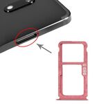Vassoio scheda SIM + vassoio scheda SIM / vassoio scheda micro SD per Nokia 7 Plus TA-1062 (rosso violaceo)