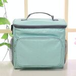 Borsa termica portatile per il pranzo in tessuto Oxford con borsa da pranzo portatile, colore: blu