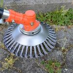 Tosaerba contorto Twisted Grass Ruota in acciaio filo erba testa testa di erbacce, dimensioni: 8 pollici