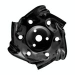 Alloy Dragon Cleaw Plack Hit Grass Pine Soil Mower Accessori (Nero)