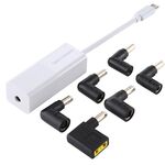 Adattatore di alimentazione per laptop Convertitore da 65 W USB-C / Type-C a adattatore di alimentazione 6 in 1 (bianco)