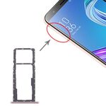 Vassoio scheda SIM + vassoio scheda SIM + vassoio scheda micro SD per Asus ZenFone MAX M1 ZB555KL (oro)