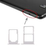 Vassoio scheda SIM + vassoio scheda SIM + vassoio scheda micro SD per Nokia 3.1 TA-1049 TA-1057 TA-1063 TA-1070 (bianco)