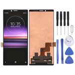 Schermo LCD OLED originale per Sony Xperia 1 con assemblaggio completo di digitalizzatore (nero)