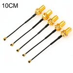 5 PCS / Set RG178 Ufl / IPX / IPEX a SMA Cavo adattatore a treccia femmina, lunghezza: 10 cm