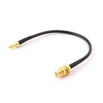 RG174 CRC9 Prolunga cavo di collegamento maschio dritto a SMA femmina, lunghezza: 15 cm