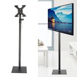 Supporto da pavimento per TV regolabile in altezza da 14-42 pollici universale girevole a 360 gradi