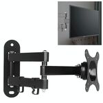 14-27 pollici Universale Orizzontale Verticale Schermo Installabile Ruotabile Retrattile Monitor per computer Staffa per montaggio a parete a tre bracci
