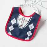 Groomsman saliva asciugamano bambino finto gentiluomo papillon personalità impermeabile bavaglino (maglione blu reale)