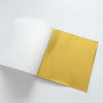 100 pz 9x9cm imitazione Gold Leaf Decorative Sticker (Gold Foil)