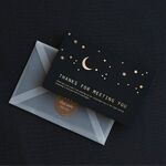 Biglietto d'auguri per il ringraziamento abbronzante per affari creativi da 6 pezzi (luna)