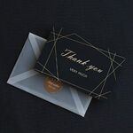 Biglietto d'auguri per il ringraziamento abbronzante per affari creativi da 6 pezzi (grazie)