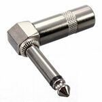 Connettore audio per chitarra maschio con jack a vite ad angolo retto a forma di L da 1/4 di pollice 6,35 mm