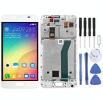 Schermo LCD OEM per ASUS ZenFone Pegasus 4A ZB500TL X00KD Digitizer Assemblaggio completo con cornice (bianco)