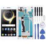 Schermo LCD OEM per Lenovo K8 Note XT1902-3 Digitizer Assemblaggio completo con cornice (bianco)