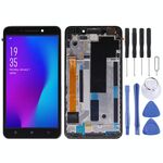Schermo LCD OEM per Lenovo A5000 Digitizer Assemblaggio completo con cornice (nero)