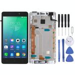 Schermo LCD OEM per Lenovo Vibe P1m P1ma40 P1mc50 digitalizzatore assemblaggio completo con cornice (bianco)
