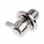 Connettore RF ad angolo retto SO239 femmina UHF per cavo coassiale RG58 / RG142 LMR195