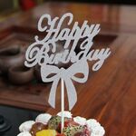 10 pezzi intaglio torta dessert inserto decorazione per feste (argento)