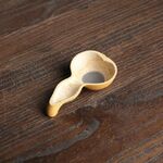 Gadget colino per tè con filtro riutilizzabile in tessuto di bambù creativo, stile: perdita di tè a doppia sezione di zucca