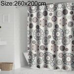 Tende da doccia Bohemian Mandala Tenda da bagno geometrica impermeabile da bagno, dimensioni: 260x200cm