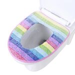Cuscini per sedile WC universali lavabili caldi e appiccicosi (rosa)
