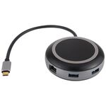Adattatore HUB multifunzione da USB-C / Type-C a USB 3.0 x 3 + USB-C / Type-C + HDMI + RJ45 + lettore di schede SD / TF