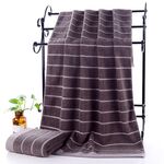 Asciugamano da bagno resistente e assorbente Cotton Wave a 32 fili (marrone)