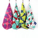 Asciugamano in cotone a tre strati per bambini, consegna in stile casuale, dimensioni: 28x28 cm