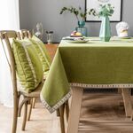 Tovaglia impermeabile a colori solidi Tovaglia rettangolare Tovaglia, Dimensioni: 130x220cm (verde)