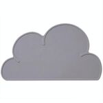 Tovaglietta in silicone per bambini Tovaglietta per studenti con protezione ambientale impermeabile, colore: grigio scuro