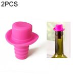 Cappello a cilindro in gel di silice Tappi per vino fresco Ampolla Tappo per vino rosso (rosa rossa)