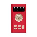 RK-C19 Trasmissione dal vivo Audio Cuffia Microfono Webcast Intrattenimento Streamer Scheda audio per telefono, computer PC (rosso)