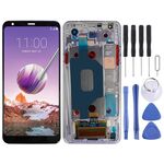 Schermo LCD TFT per LG Stylo 4 / Q Stylo 4 / Q710 / Q710MS / Q710CS Digitizer Assemblaggio completo con cornice (rosa)