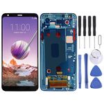 Schermo LCD TFT per LG Stylo 4 / Q Stylo 4 / Q710 / Q710MS / Q710CS Digitizer Assemblaggio completo con cornice (blu)