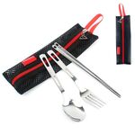 Set di stoviglie per esterni Combinazione di stoviglie singole portatili da viaggio da campeggio Tre pezzi